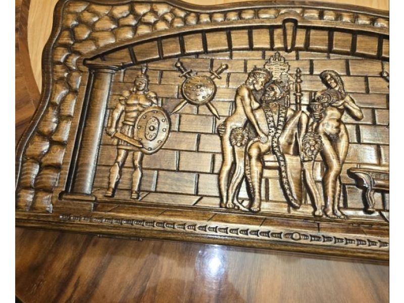 Luxury Handmade Wooden Backgammon Set - Armenian Artisan Carving