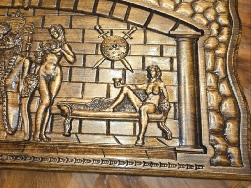 Luxury Handmade Wooden Backgammon Set - Armenian Artisan Carving