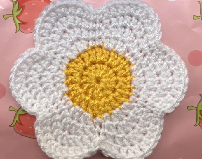 Handmade Daisy Coaster