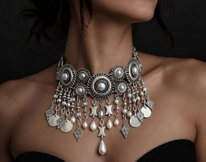  Choker Necklace & Waist Belt