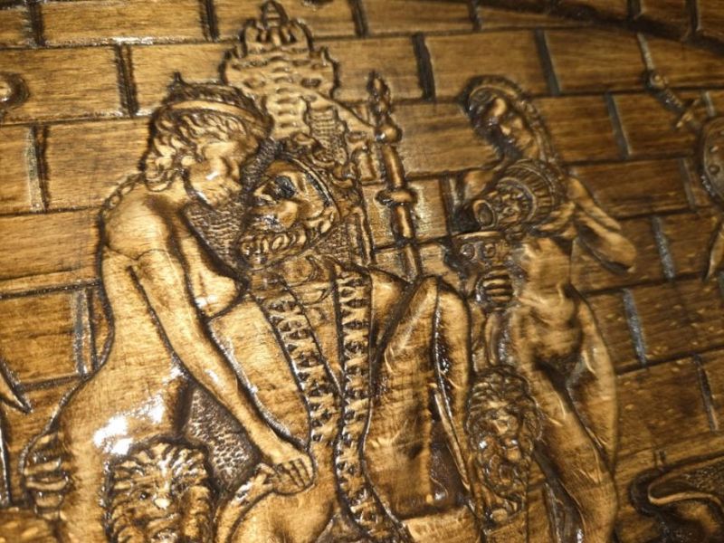 Luxury Handmade Wooden Backgammon Set - Armenian Artisan Carving