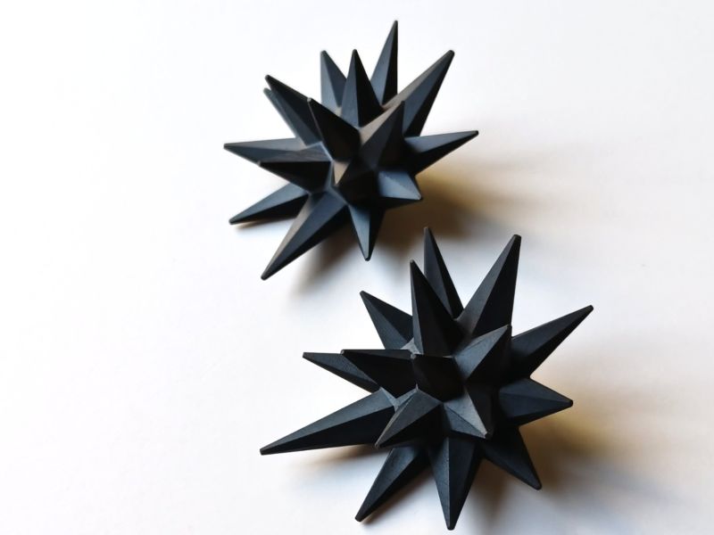 Futuristic Star Earrrings