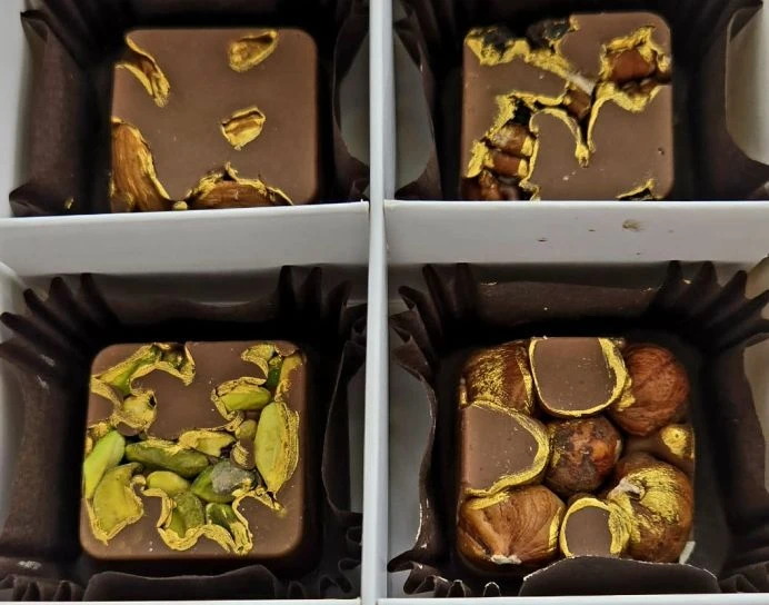 Belgian chocolate and nuts