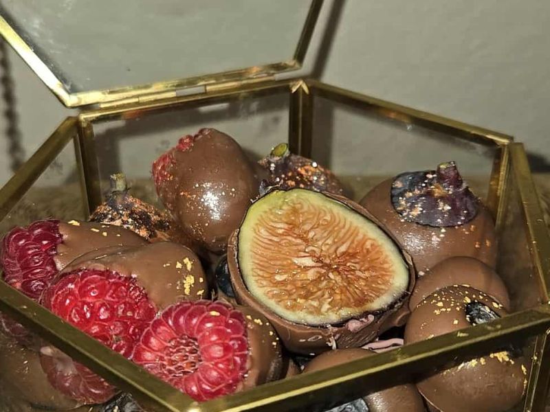 Belgian chocolate and barries