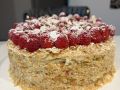 Raspberry Napoleon cake