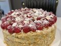 Raspberry Napoleon cake