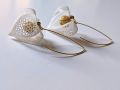 White Lacy Physalis Earrings