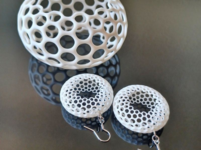 Seafoam Inspired Lacy Earrings
