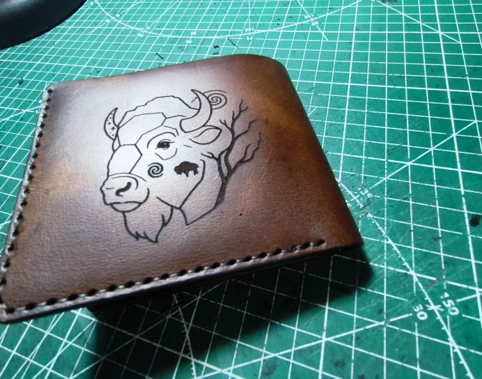 Handmade leather bifold 