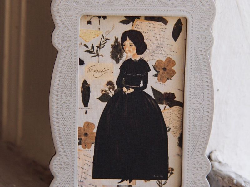 Emily Dickinson Framed Tiny Art Print 