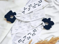 Personalized Satin Scrunchie with Ribbon