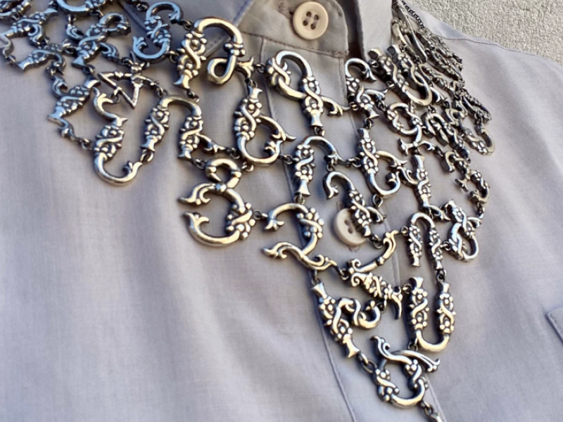 Armenian Letters Silver Necklace 