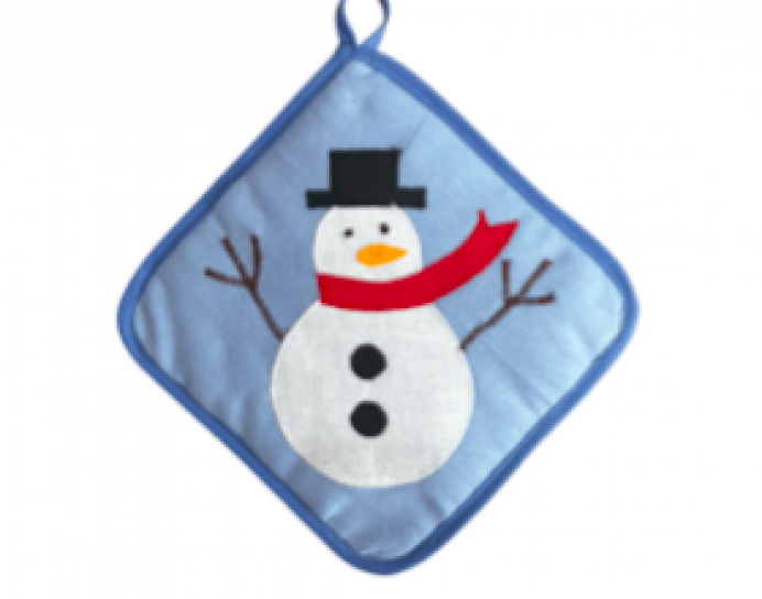 Christmas Snowman Potholder