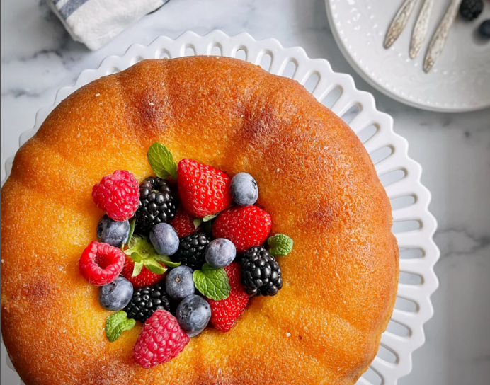 Recipe, Vanilla Pound Cake with Lemon Glaze recipe, Digital Download, Lemon Cake, Foodie Gift, Food Gifts