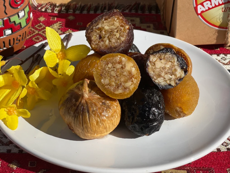 Dried Fruits, Assorted Dried Fruits Stuffed With Walnut, Hazelnut, Honey, Homemade And All Natural, Energy Bites