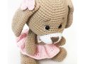 Shunik Lulibears Puppy, handmade stuffed animal, puppy, dog, knit by hand, Handmade baby gift