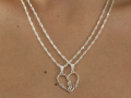 Hearts Name Couples Necklace