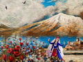 Armenia Art, Armenian Digital Art, Wall Art, Armenian Artist, Art Prints, Armenian Girl, Armenian, Mt Ararat, Masis Ararat, Haroot