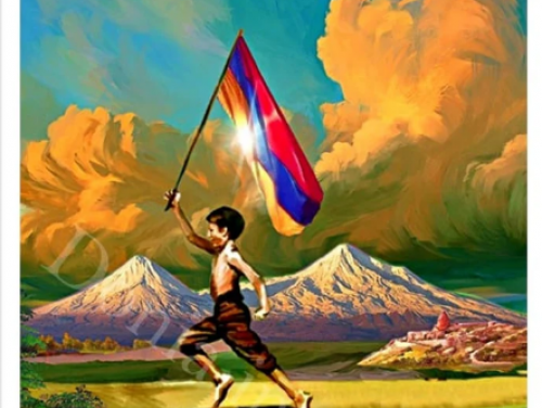 Armenian Independence Day, Armenia, Armenian Flag, Ararat, Armenian, Անկախության օր, Digital Art, Armenian Independence, Armenian Decor