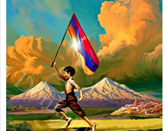 Armenian Independence Day, Armenia, Armenian Flag, Ararat, Armenian, Անկախության օր, Digital Art, Armenian Independence, Armenian Decor