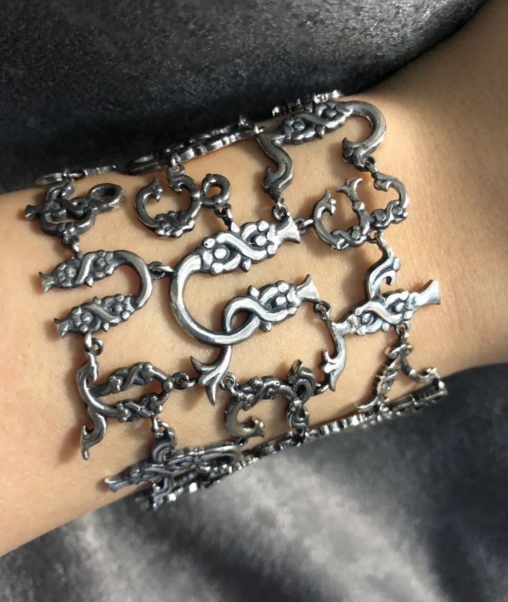 Aeora S925 Silver Thirteen Hanging Pieces Bracelet for Women Gift Bracelets & Bangles Jewelry