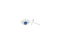 Evil Eye Lash Stud Earrings