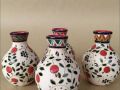 Cute Handmade Ornamental Pomegranate And Grape Patterned Armenian Ceramic Vase