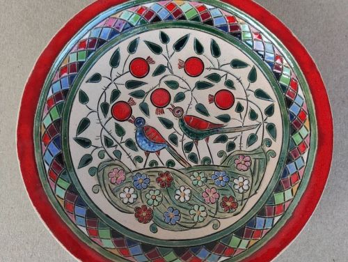 Handmade Ornamental Decorative Ceramic Plate