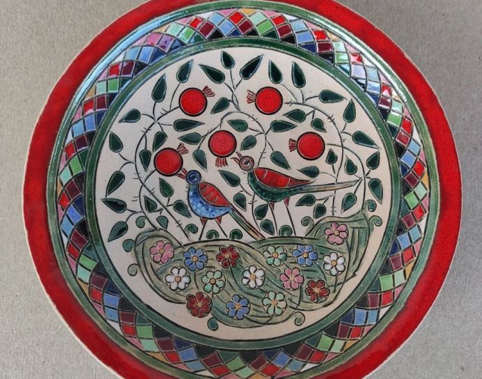 Handmade Ornamental Decorative Ceramic Plate