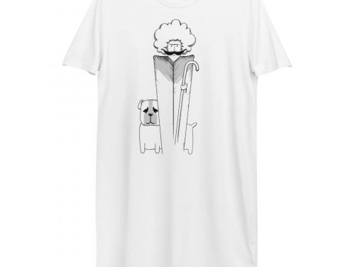Hoviv (with dog) / Organic Cotton T-shirt Dress