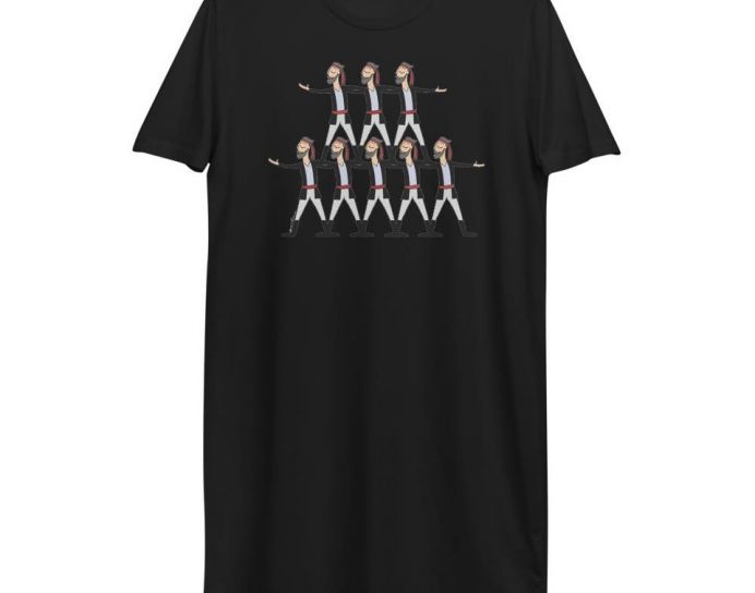 "Berd" Dance / Organic Cotton T-shirt Dress