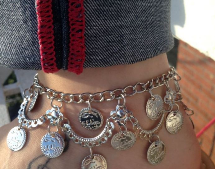 Dangling Coins Anklet (2 Rows)