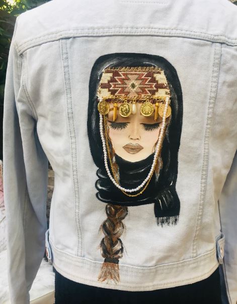 Art to wear, Hand Painted Denim jacket Gorgon art, alternative clothing,  custom clothing, wife of the party denim jacket - Yahoo Shopping