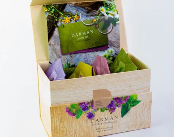 Armenian Organic Herbal Tea Gift Collection Darman - Wild Thyme, Wild Mint, Wild Mint bush (Ziziphora), Wild Oregano - 80g