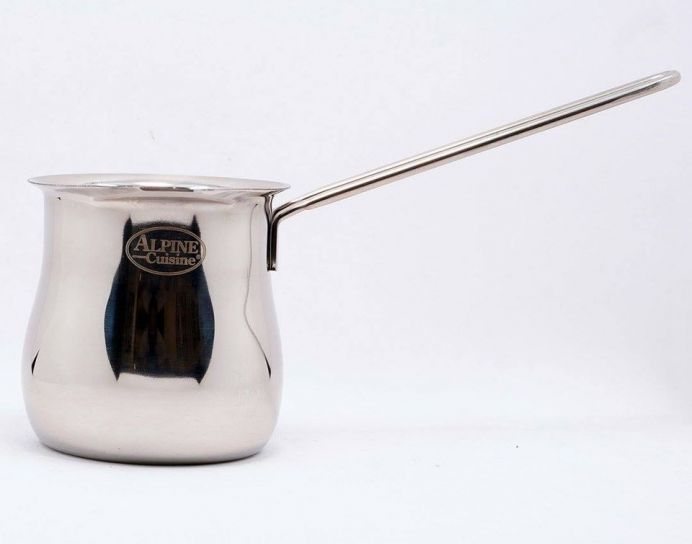Stainless Steel Armenian Coffee Pot With U-Shaped Handle (Various Sizes)