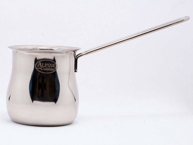 Stainless Steel Armenian Coffee Pot With U-Shaped Handle (Various Sizes)