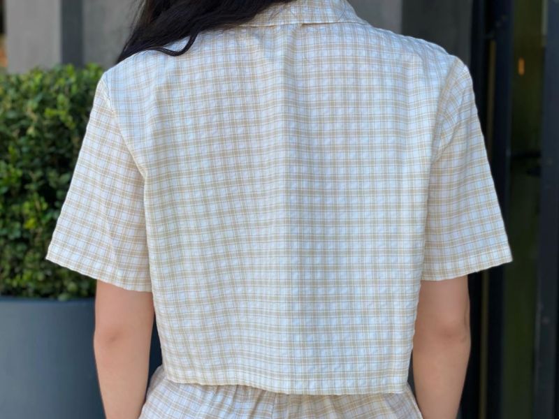 "ALANNA" Plaid Top