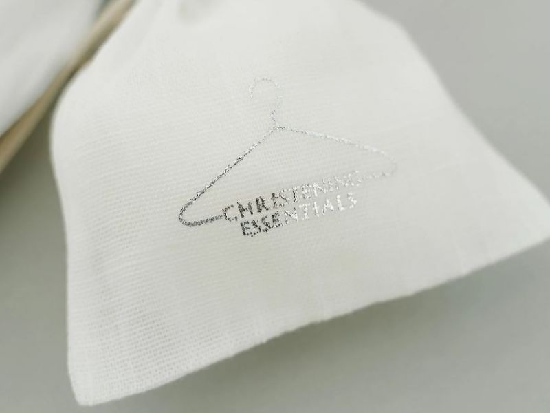 Christening Essentials Hanger Keepsake Drawstring Bag