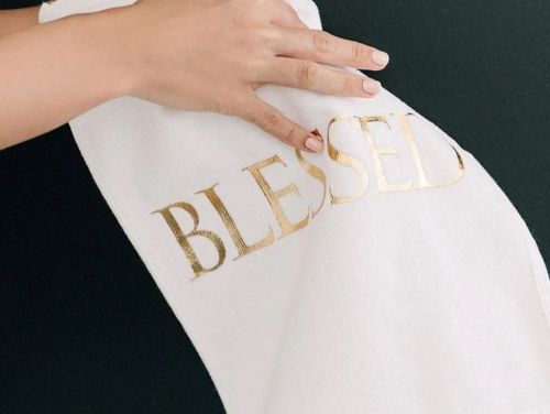 Blessed Christening Hand Towel ©