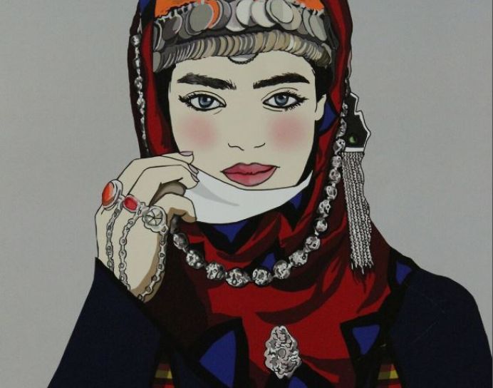 Armenian poster Wall art Armenian Woman in Taraz