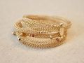 14K GOLD FILLED WOVEN LACE BRACELET