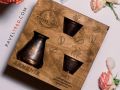 Wooden Coffee Pot & Cups Gift Set