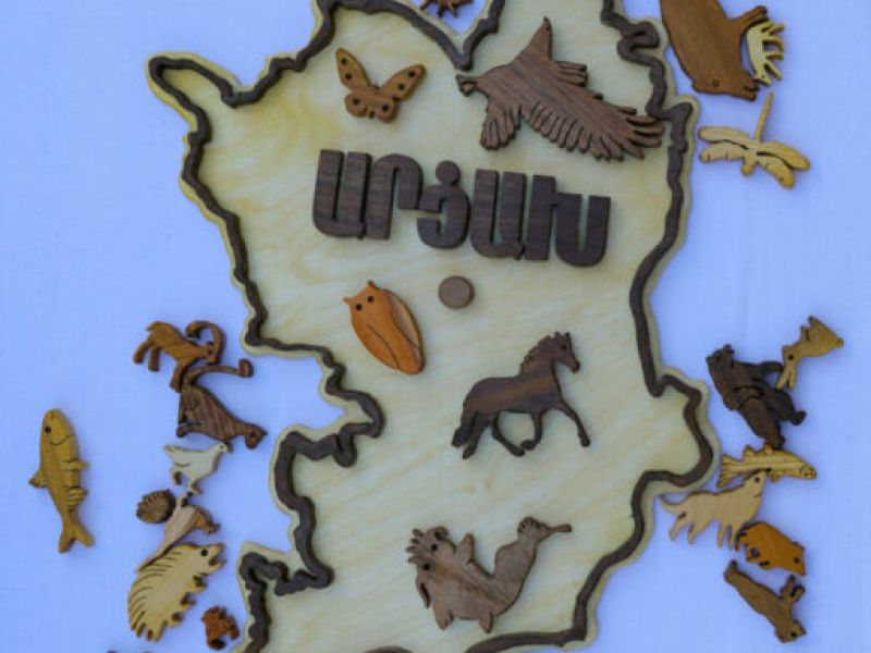 Artsakh Map with Animals
