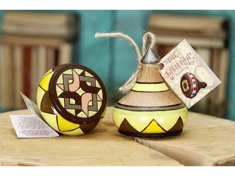 Armenian Handmade Wooden Spinning Top - Spinner Hol