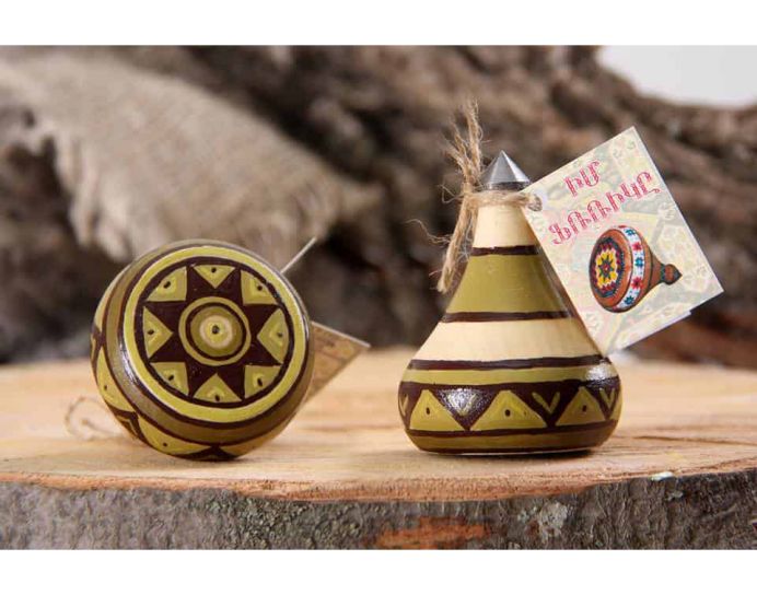 Armenian Handmade Wooden Spinning Top - Spinner Hol