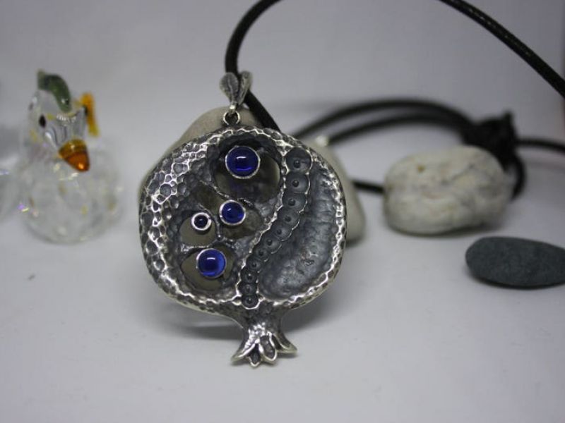 Pomegranate Armenian Pendant with Stones