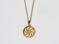 Armenian Eternity symbol / Arevakhach Gold Pendant