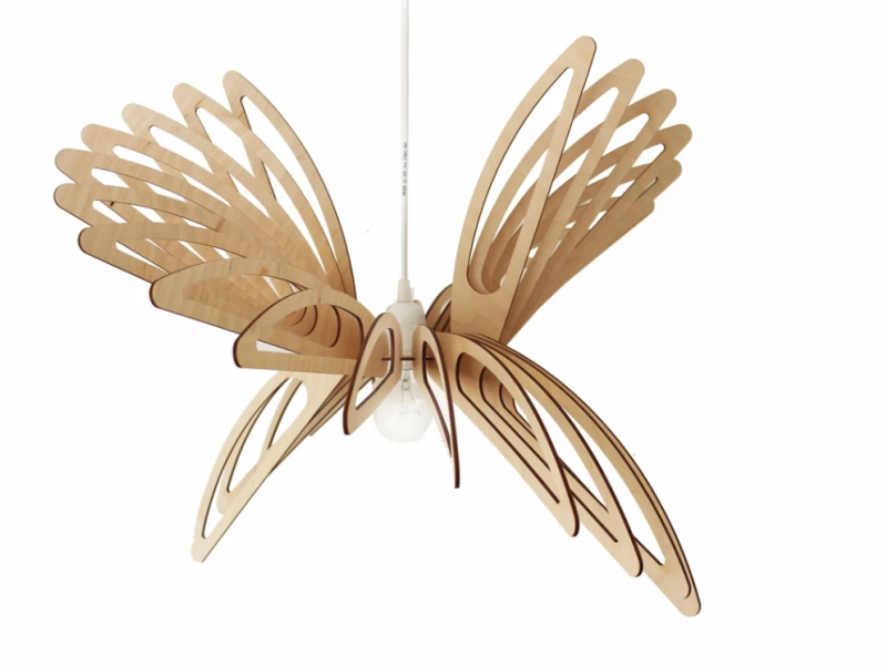 Pendant light fixture "Wings"