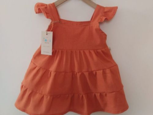 Baby dress linen