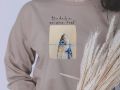 Handmade sweatshirt with the poem of Quchak